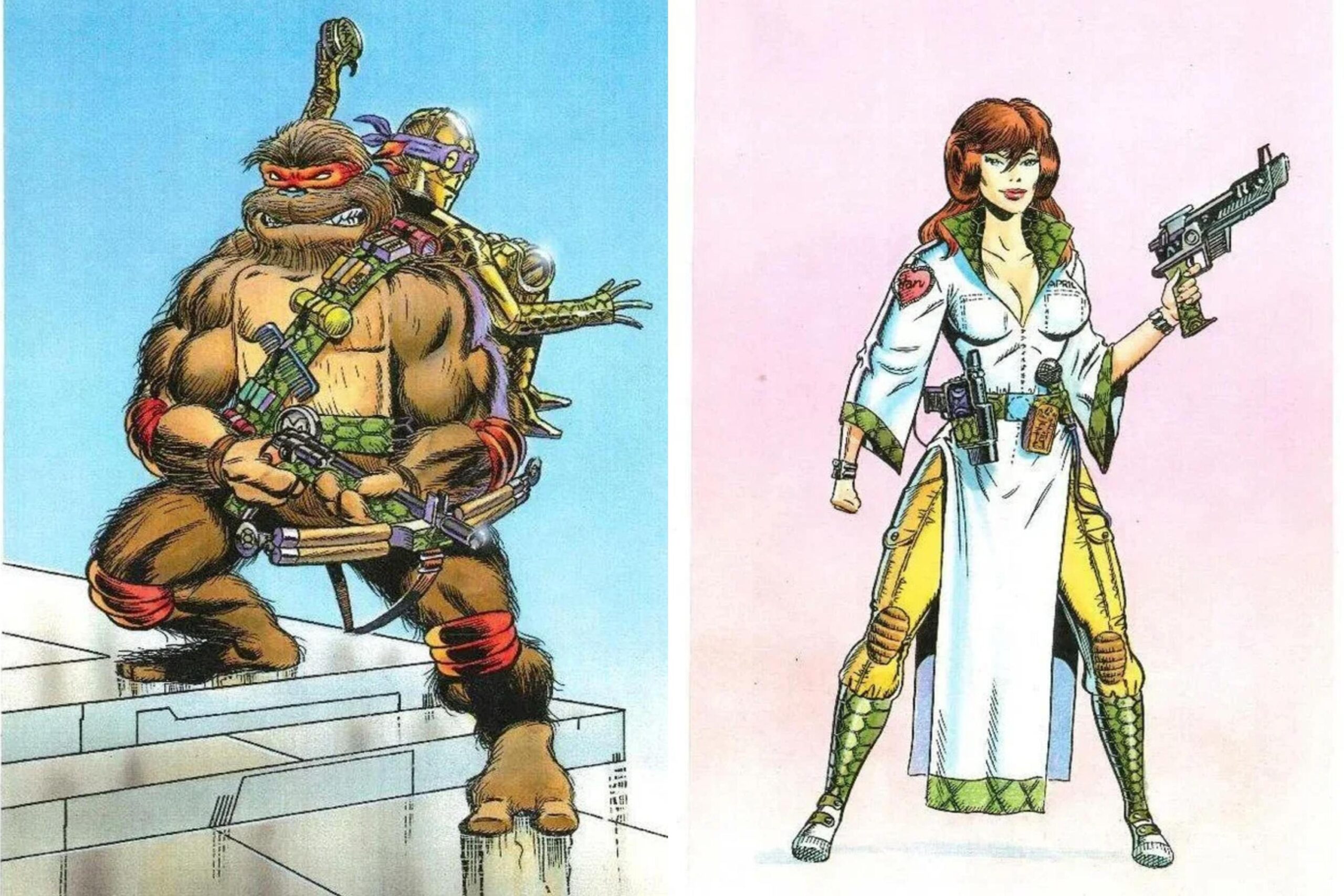 Tortugas Ninja y Star Wars Abril y Donatello
