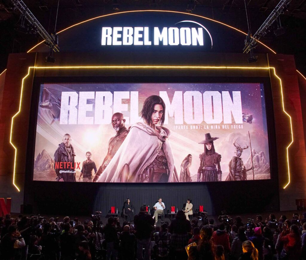 Evento de la cinta Rebel Moon, de Zack Snyder en mexico. 